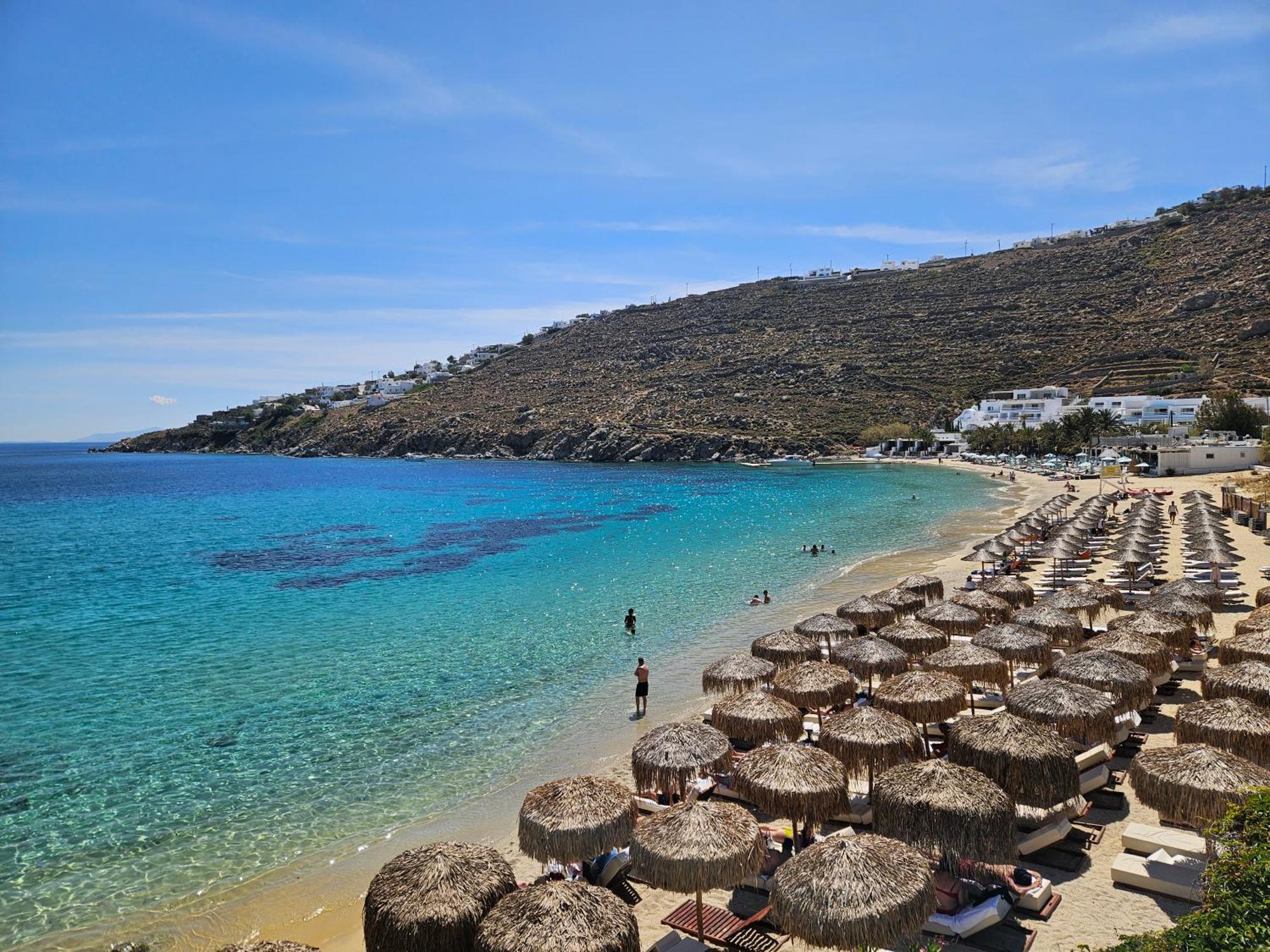 Mykonos Azure Lejlighedshotel Psarrou Eksteriør billede