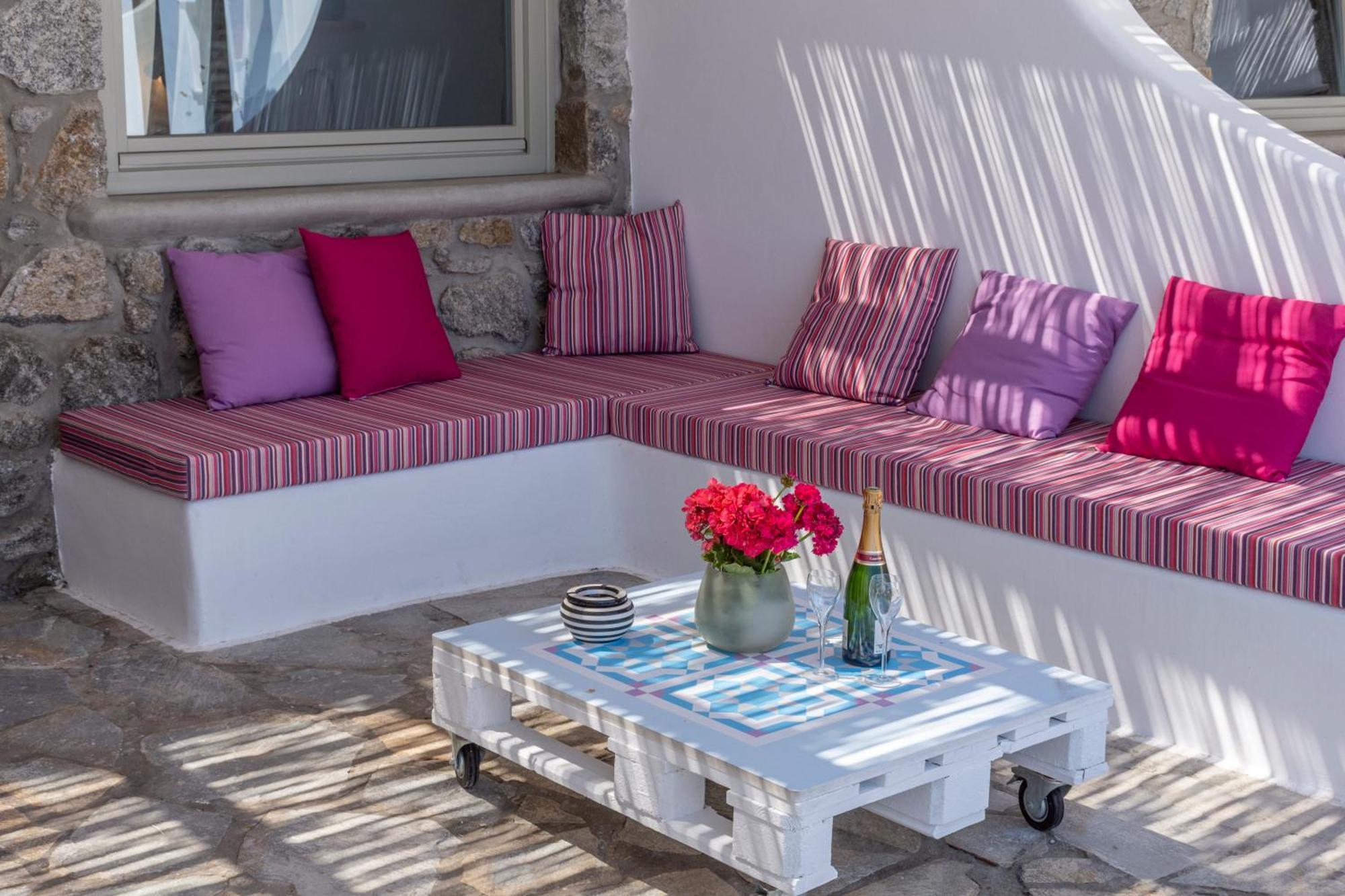 Mykonos Azure Lejlighedshotel Psarrou Eksteriør billede