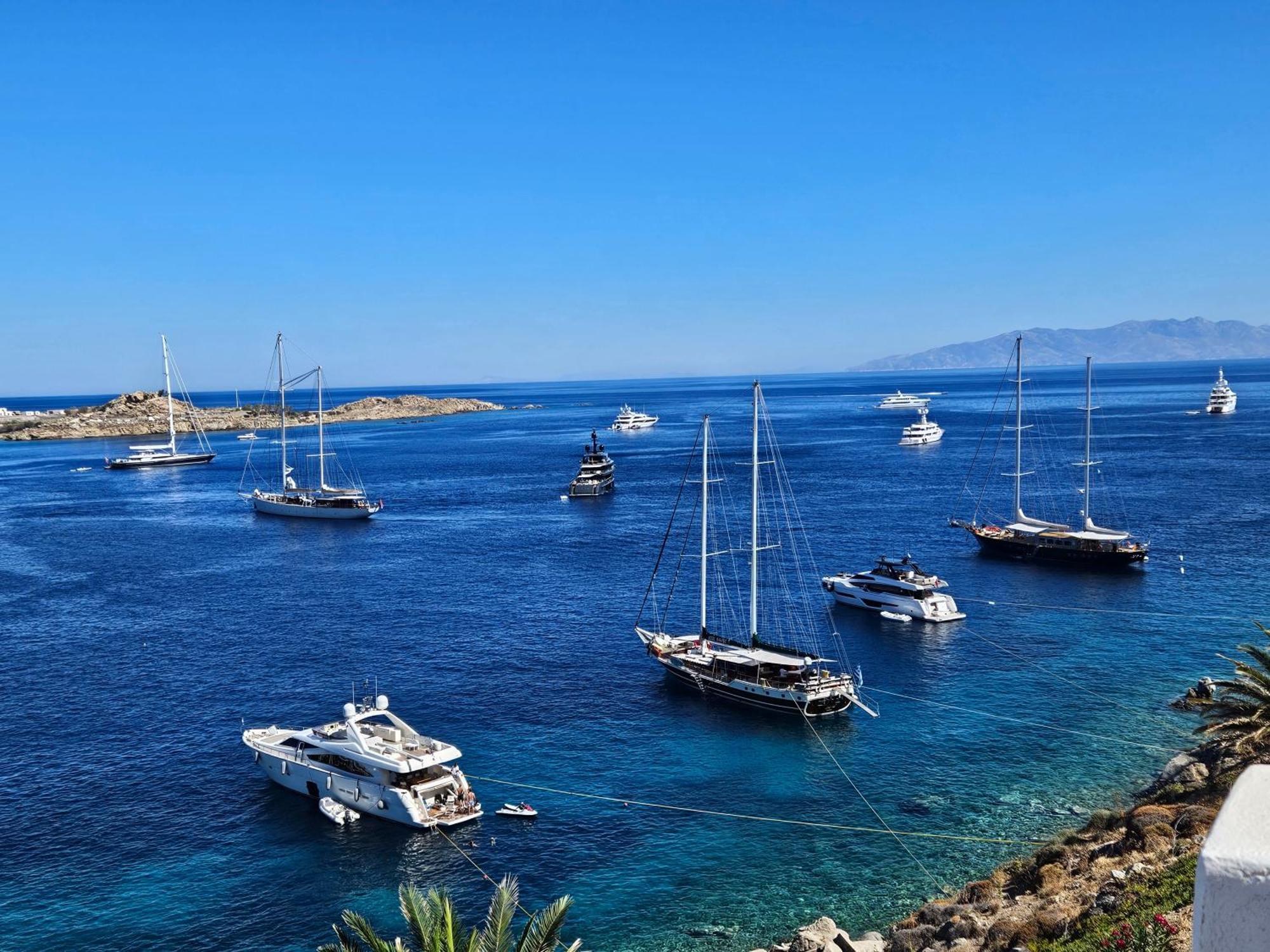 Mykonos Azure Lejlighedshotel Psarrou Værelse billede